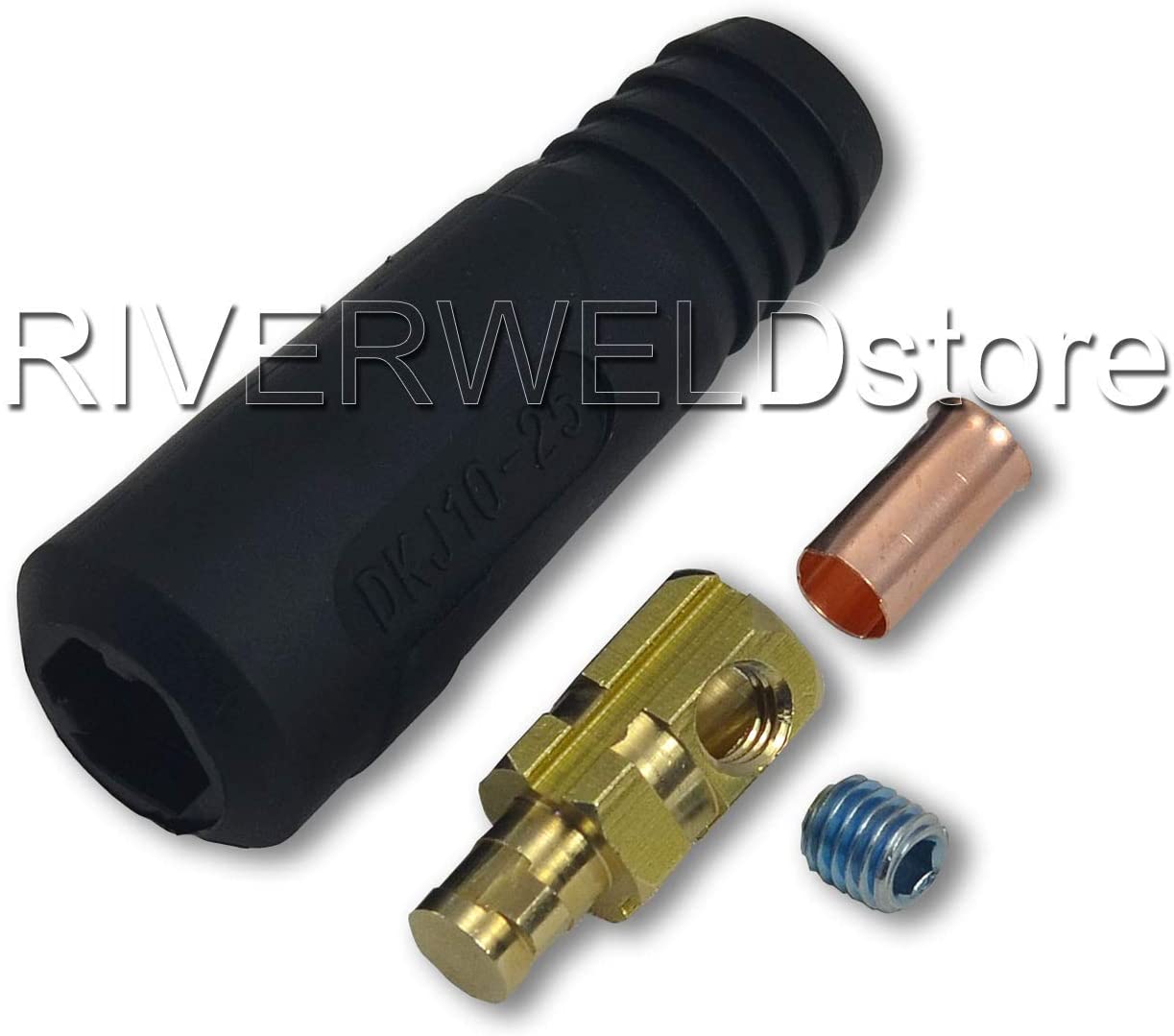 TIG Welding Cable Panel Connector-plug DKJ10-25 DKZ10-25 200Amp Dinse Quick Fitting (DKJ10-25 & DKZ10-25 2 set) DINSE