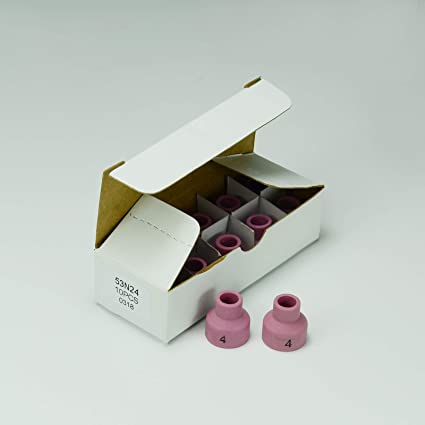 TIG Welding Torch WP 24 TIG Alumina Ceramic Cup Nozzles Accessories Consumables 53N24#4, 10pk