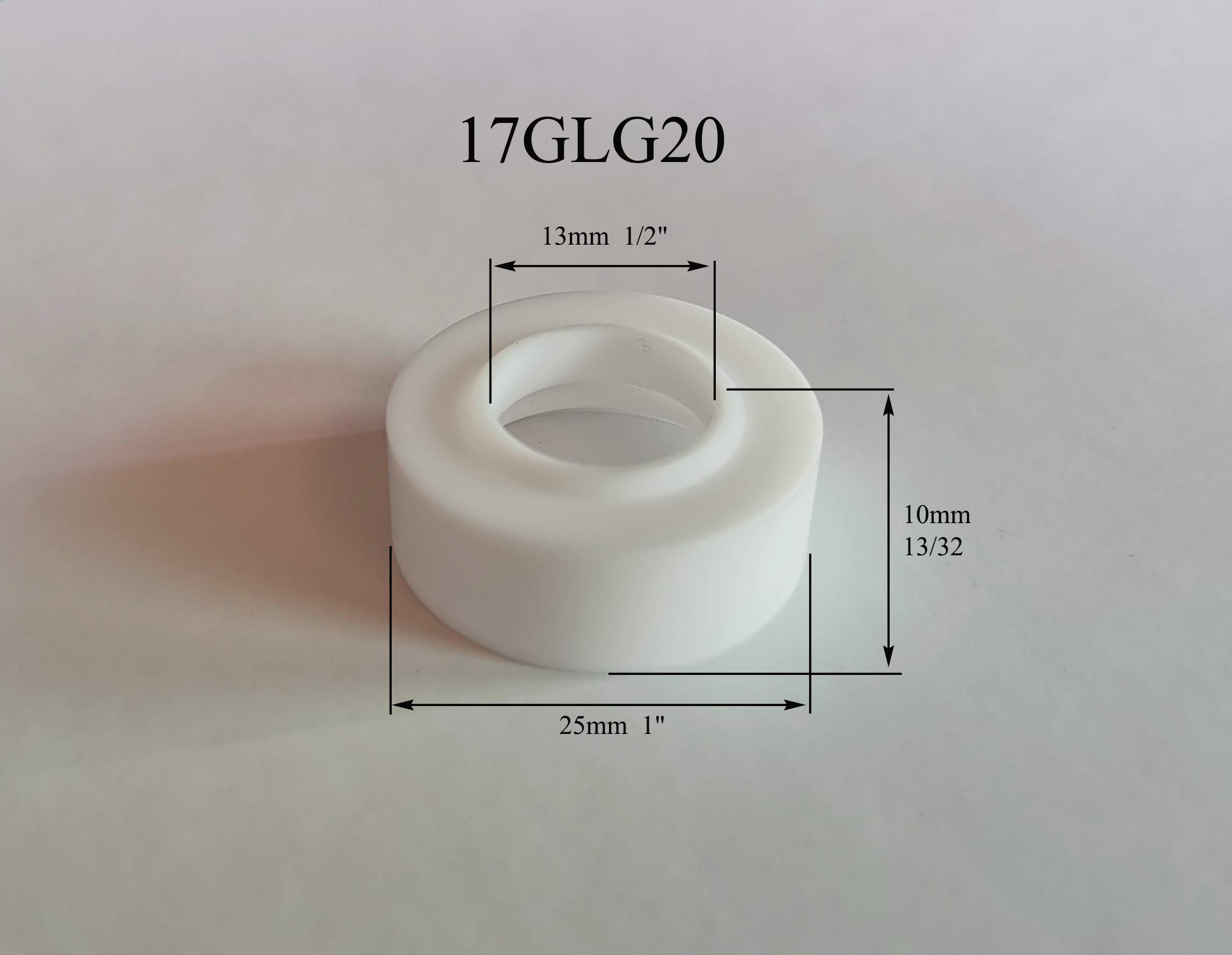 TIG Stubby Gas Lens 17GL332 10N24S (3/32" & 2.4mm) Glass Cup #10 (5/8" & 16mm) Ceramic Cup 53N60 53N61 53N61S Medium Back Cup 57Y03 Assorted Kit Fit DB SR WP 17 18 26 TIG Welding Torch 12pcs