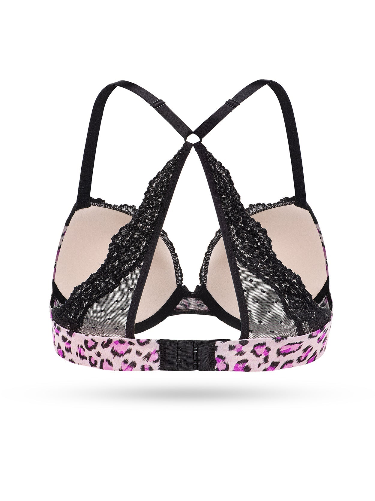 Leopard Front Closure Bra Wireless Beauty Lace Back Bras For Women Plunge  Push Up Underwear A B Cup Size Bralette 36 38 40 44CDE From Firststop998,  $18.9