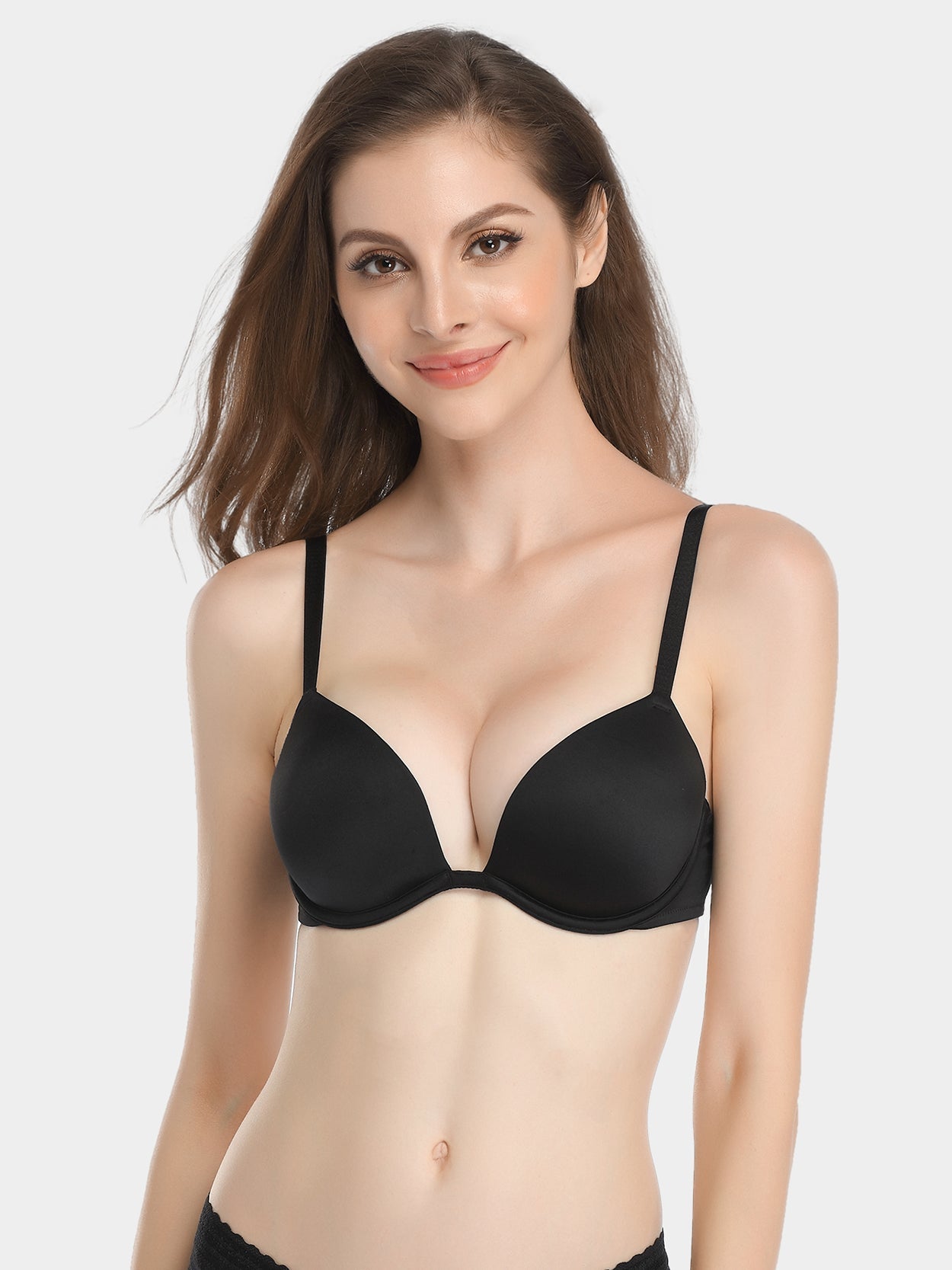 Feitong Ultrathin Push Up Bra With Deep V Padded Lace And Underwire Sexy  And Comfortable Ladies Bra And Underwear 3 4 Cup From Yncwe, $32.21