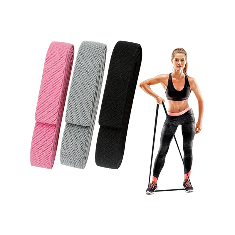200*3cm Resistance Band Fabric durable 3 Set Of Booty Bands