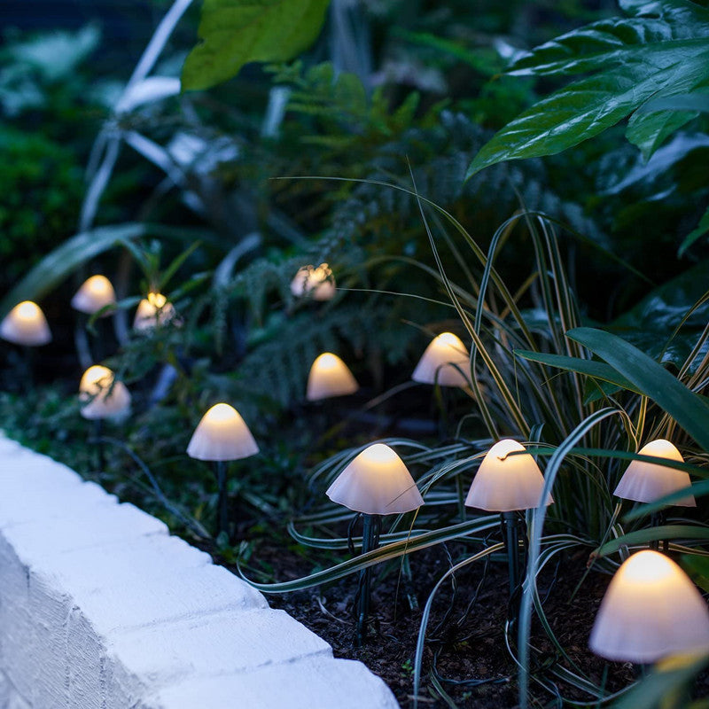 Mushroom Solar Energy String Lights LED Light Garden Decoration