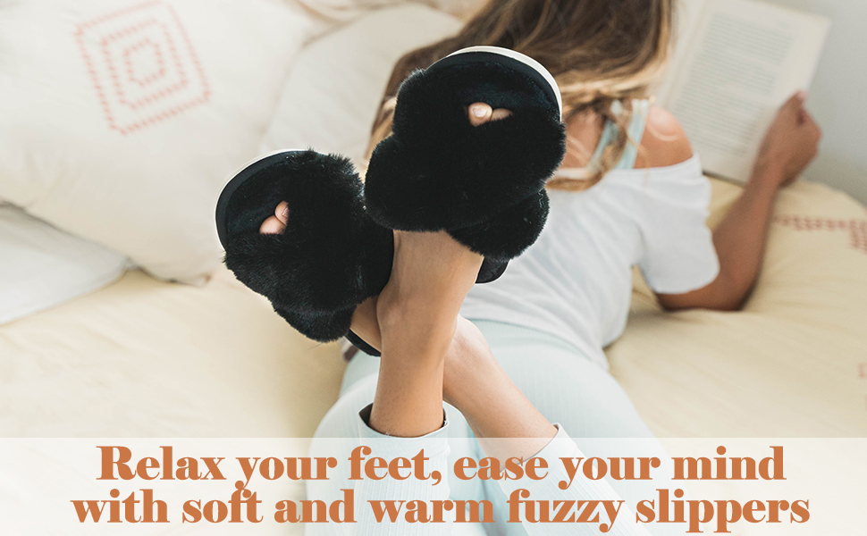 black slippers for women