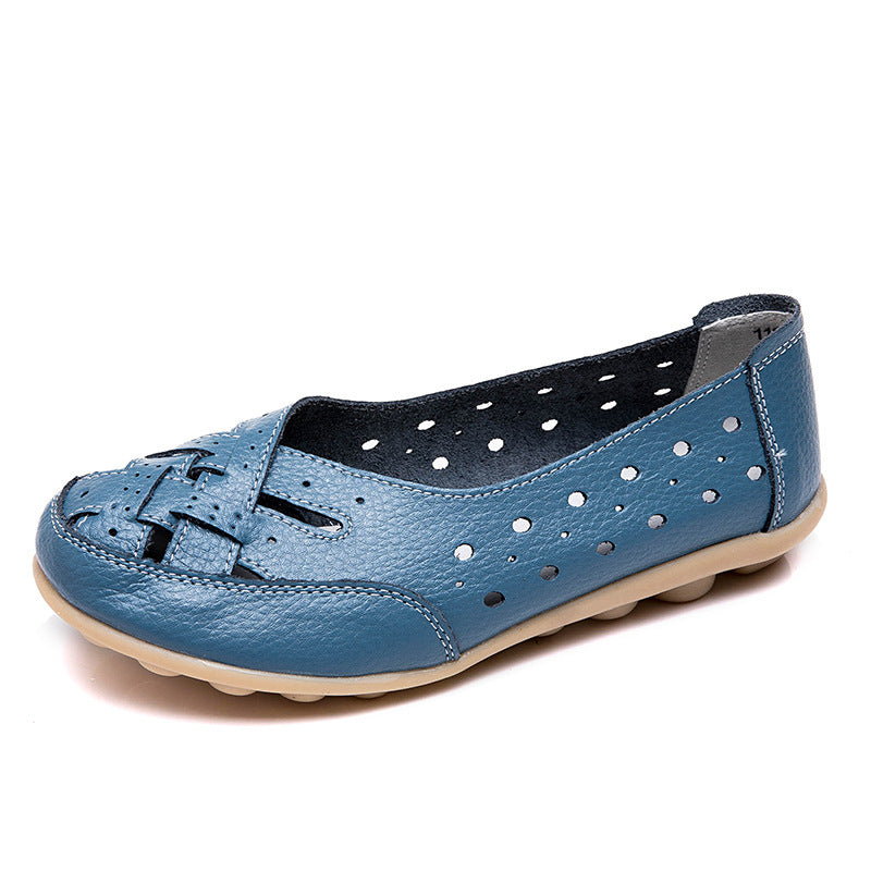 Women Flats Shoes Moccasins Flat Genuine Leather