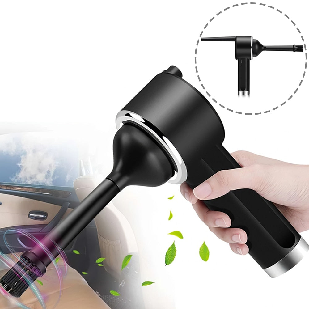 2 in 1 Cordless Air Duster and Vacuum for Car and Electronics Cleaning Powerful