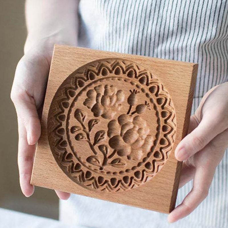 Carved Gingerbread Cookie Mold