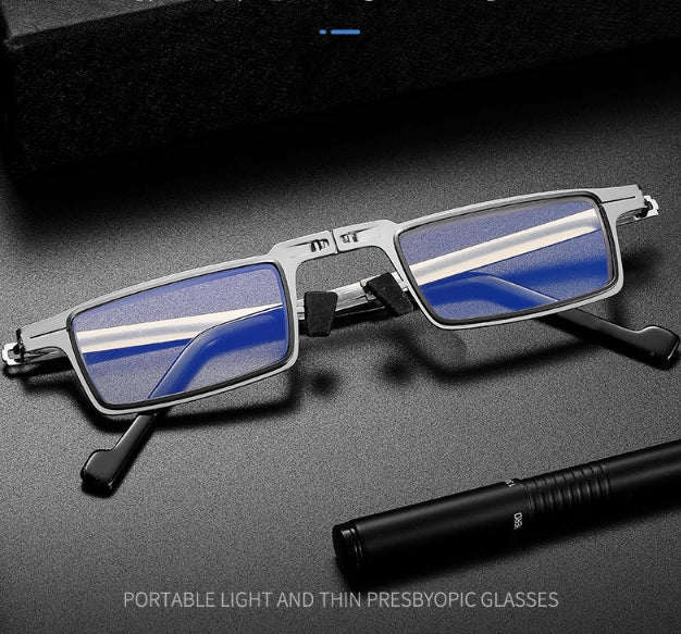 Ultralight Titanium Screwless Reading Glasses Foldable Portable