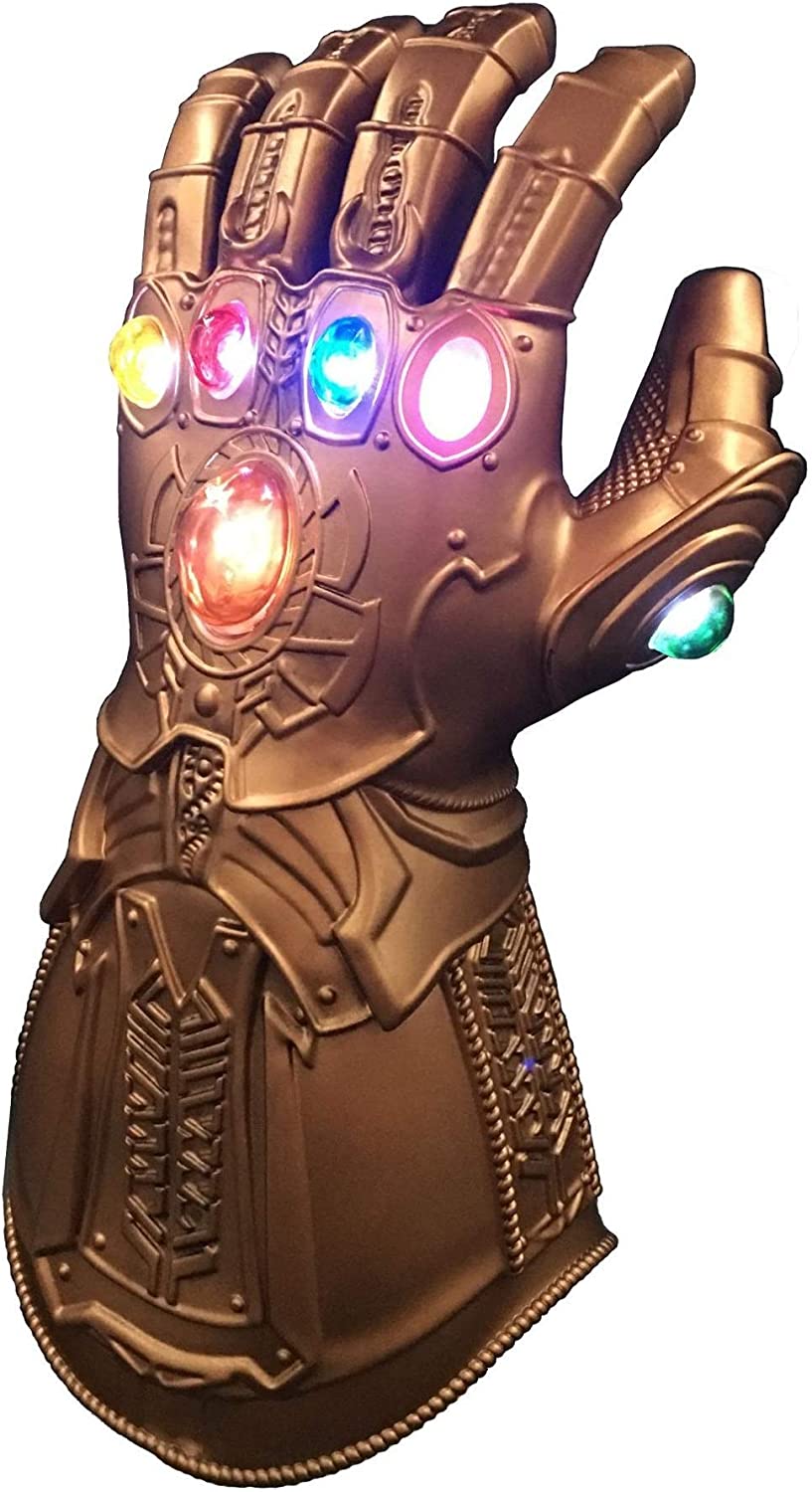 Prumya Endgame Infinity War Infinity Gauntlet LED Light Thanos Gloves