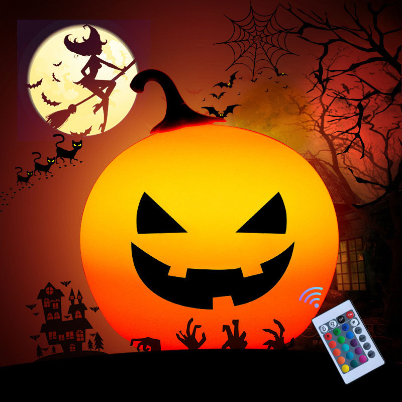 Halloween Decoration, Flashing Grimace Pumpkin Lantern