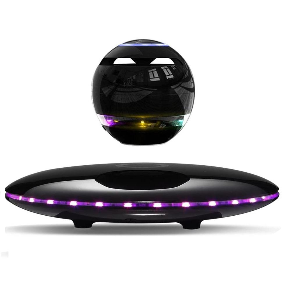 Magnetic levitation bluetooth speaker with Colorful Lights 3D floating stereo subwoofer LED Lighting