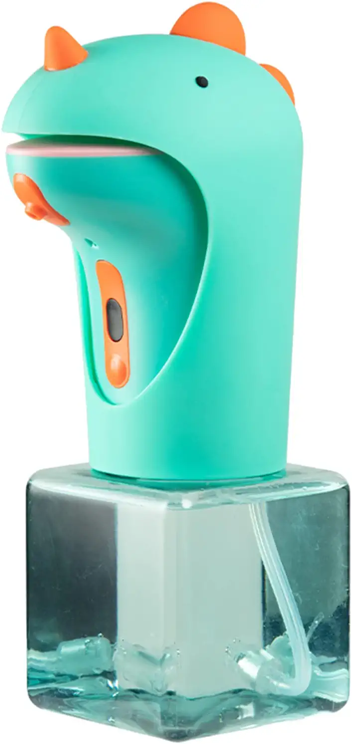Seawah Automatic Foaming Soap Dispenser,Adjustable Volume Control Touchless Soap Dispenser for Kids,IPX6 Waterproof Cute Dinosaur Smart Hand Soap Dispenser for Bathroom Decor Countertop, 8.7oz/250ML
