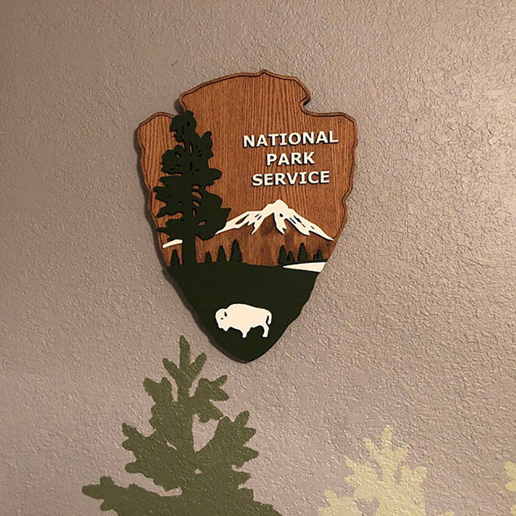 National park 3D wood sign