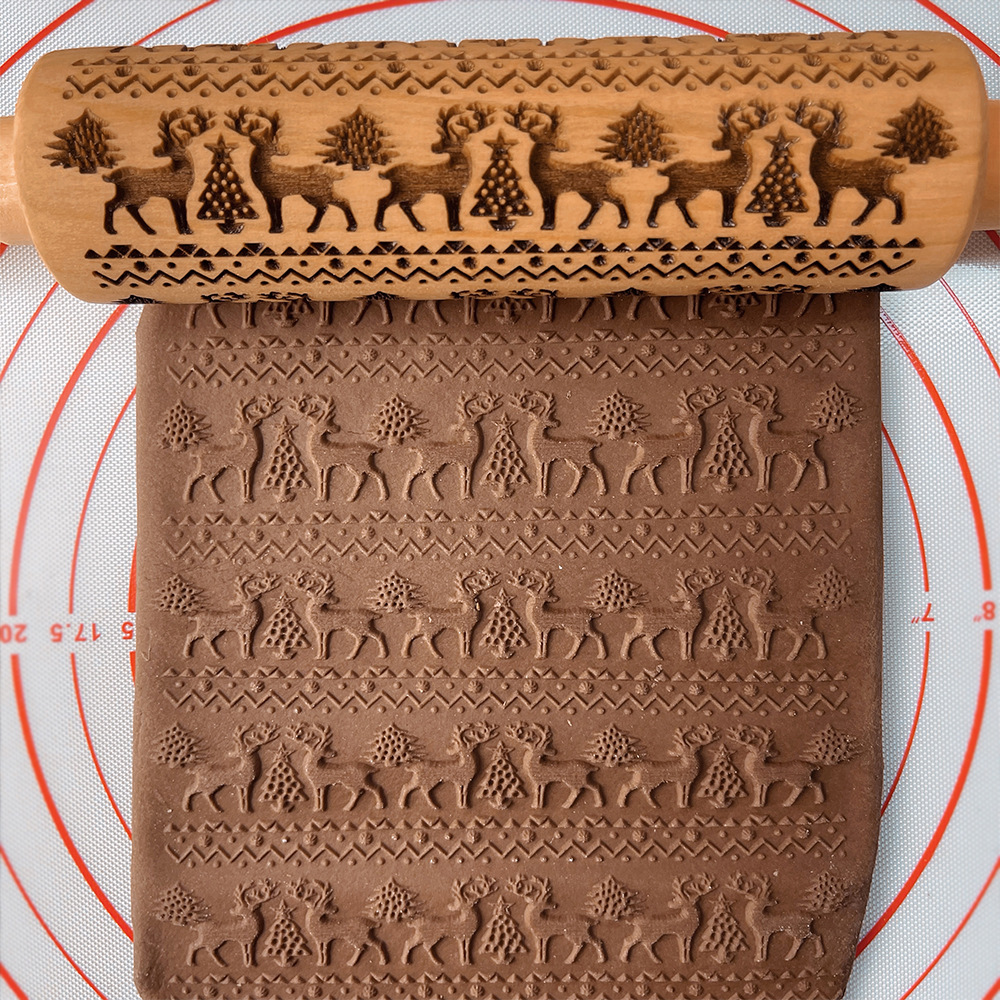 Christmas 3D Rolling Pin
