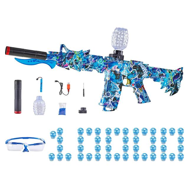 Electric Gel Ball Blaster M4-A1 With 10000 Water Gel Beads For Outdoor Electric Splatter Activities Team Game Toy Gift For Teens