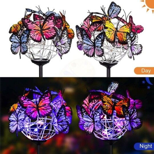 Premium Solar Stake Lights Butterflies Decor Lights