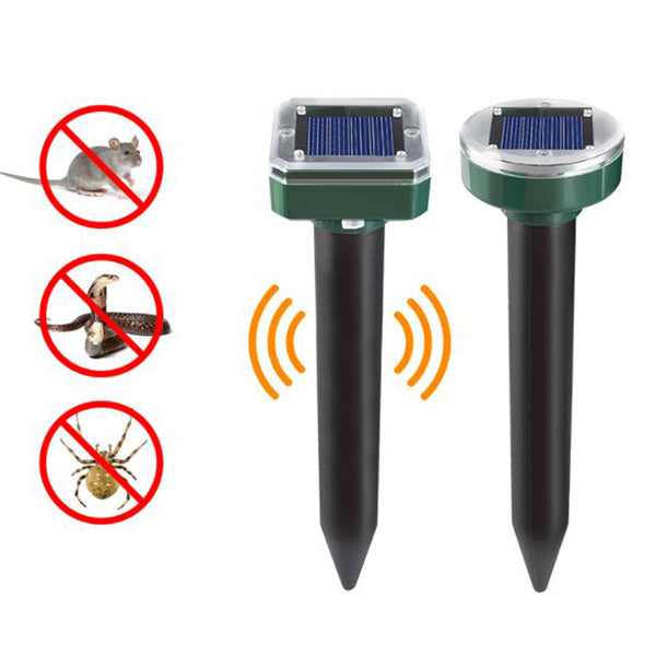 Solar Power Ultrasonic Mice Gopher Mole Pest Snake Repellent Repeller