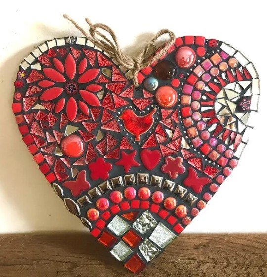 Garden Mosaic Heart
