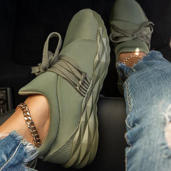 New Fashion Lace-Up Slip-On Entry Breathable Lightly Casual Sneakers Shoes