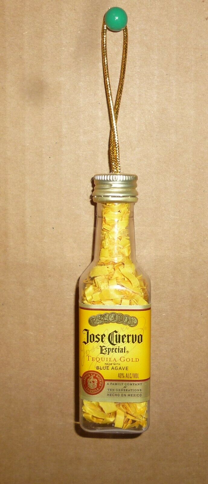 Tequila gold mini bottle Christmas decorations
