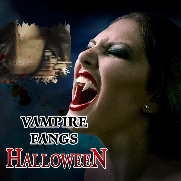 🔥Halloween Hot Sale - Retractable Halloween Vampire Fangs[💰BUY ONE GET ONE FREE]