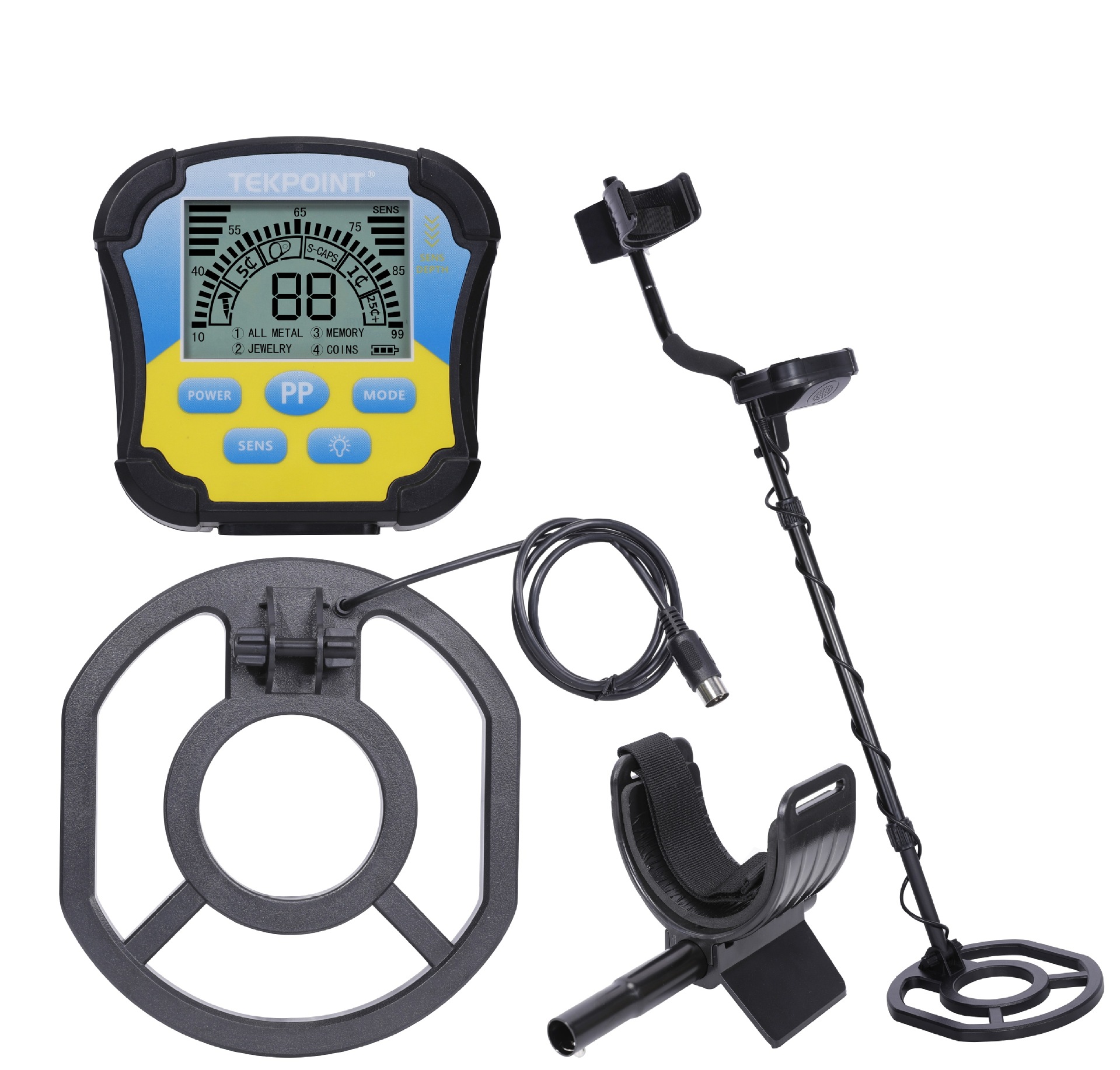 2022 Upgrade Metal Detector for Adults Professional, IP68 Waterproof High Accuracy Gold Detectors with LCD Display,5 Modes,Advanced DSP Chip 10" Search Coil