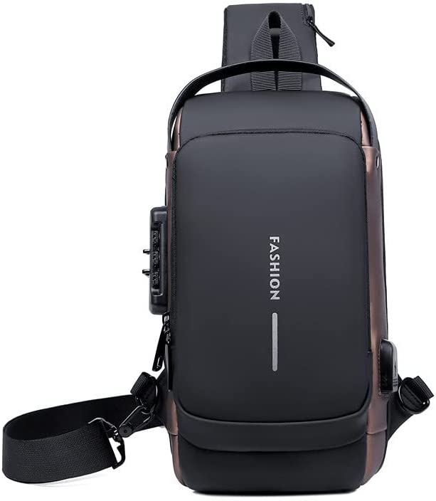 USB Charging Sport Sling Anti-Theft Shoulder Bag