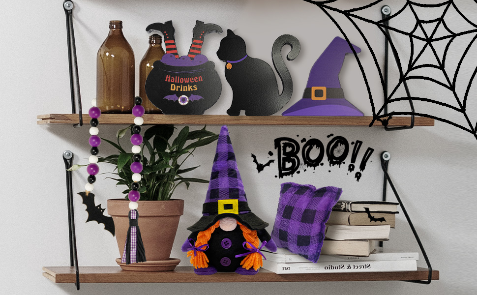 Halloween witch decor set