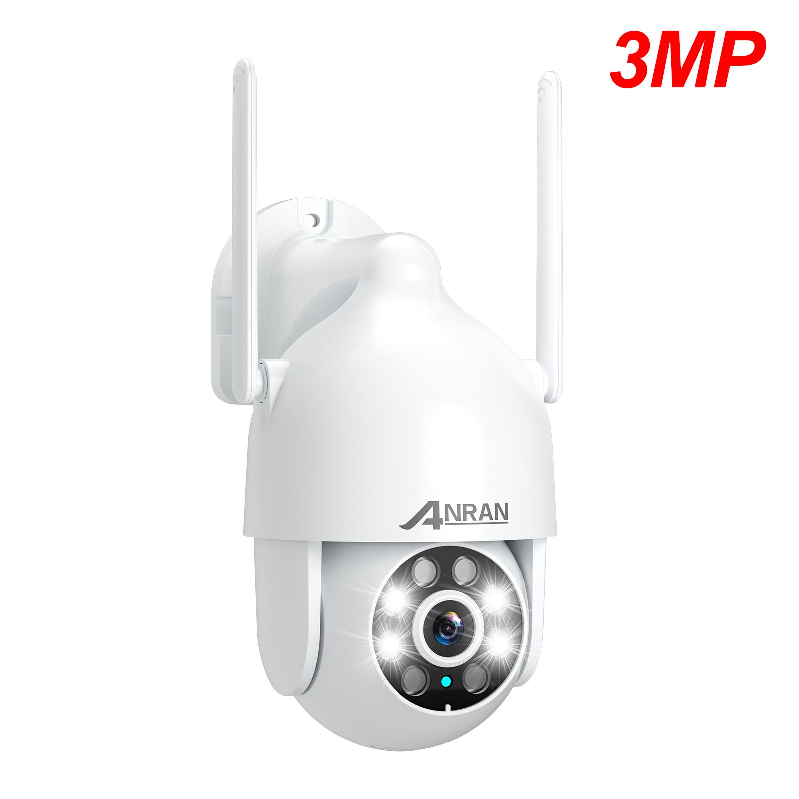 3MP Caméra IP Surveillance WiFi, Pan Tilt, Intérieur avec Alerte