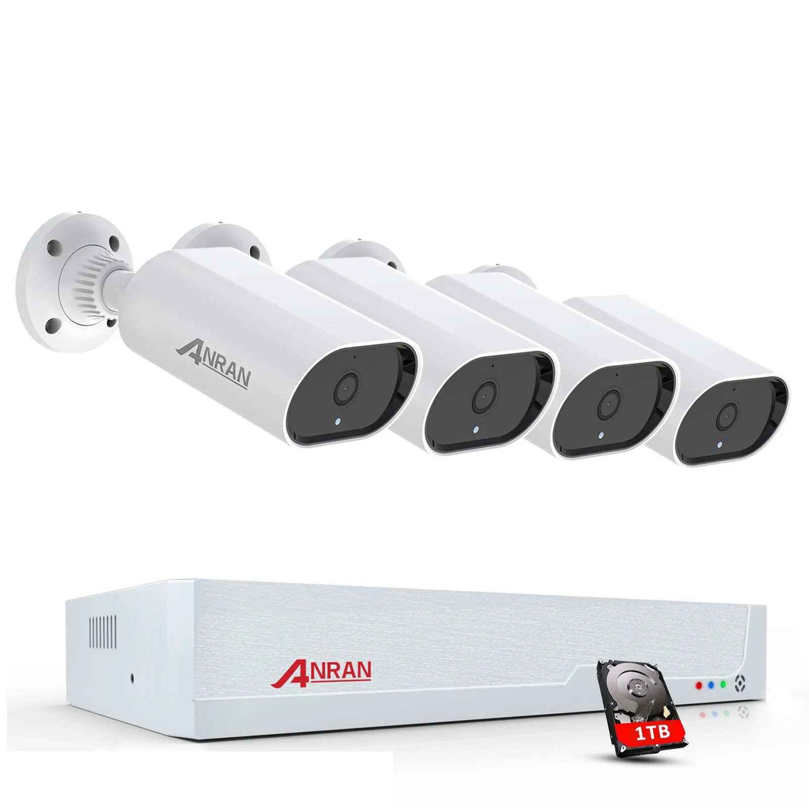 ANRAN 5MP PoE Surveillance Kit with Motion detection and instant Email alert