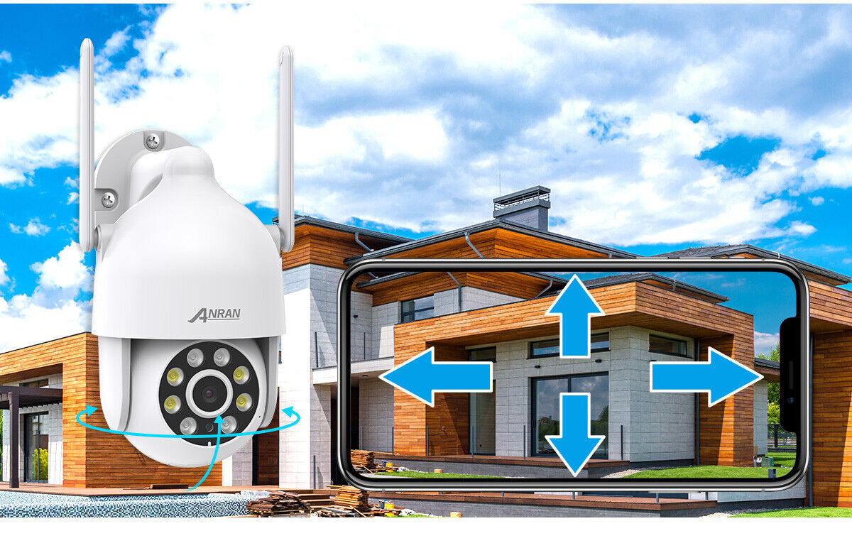 アンラン製（中国）NVR 5MP防犯カメラシステム 4台セット　JUNK品 ANRAN 5MP Wifi ptz Kit 4k security camera system 4CH NVR 2TB HDD