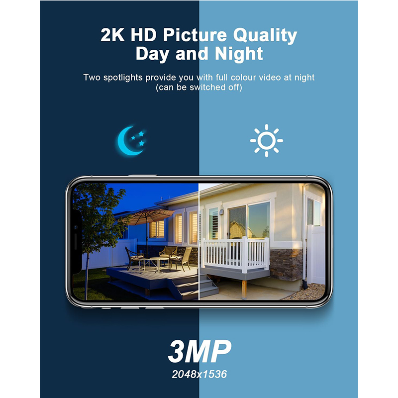 ANRAN Q4 Pro 2K Solar Battery Camera