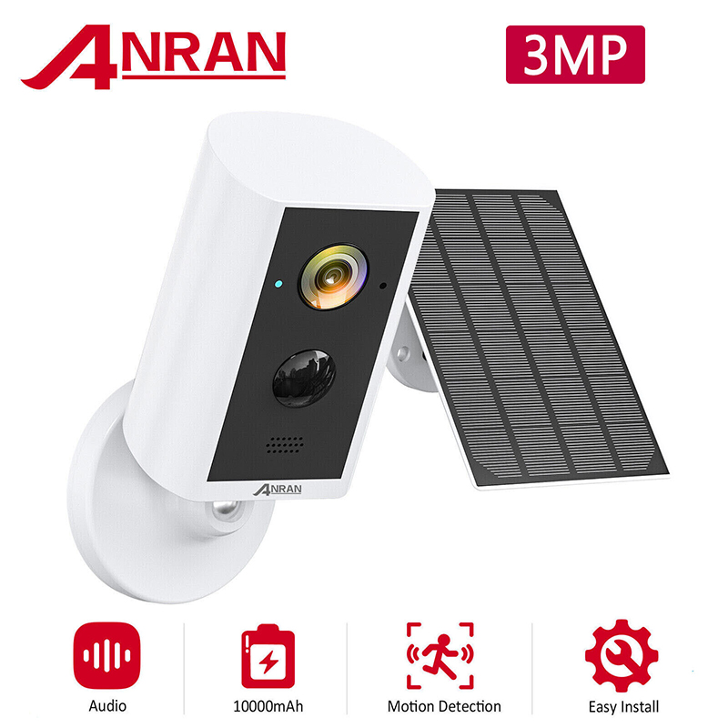 ANRAN M01 Solar Battery Powered Wireless Outdoor Security Camera WIFI Home IP Audio System-Type-C