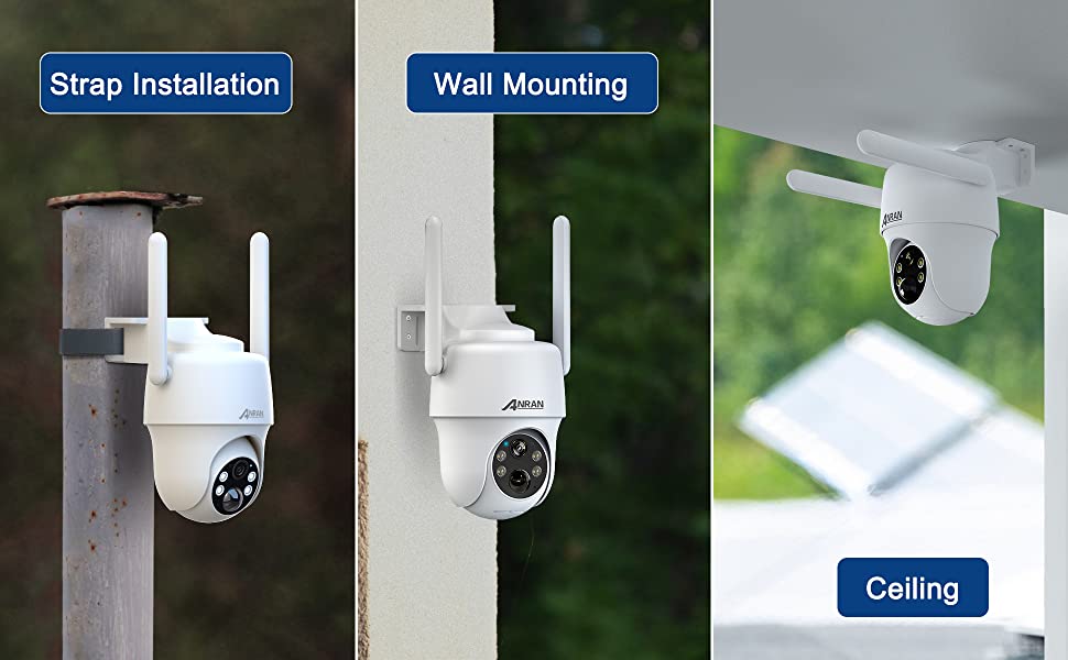 ANRAN G1 2K 3G/4G LTE Solar Battery Security Camera Outdoor