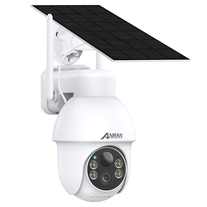 ANRAN Caméra de Surveillance 2K HD 3MP Batterie Solaire Extérieur