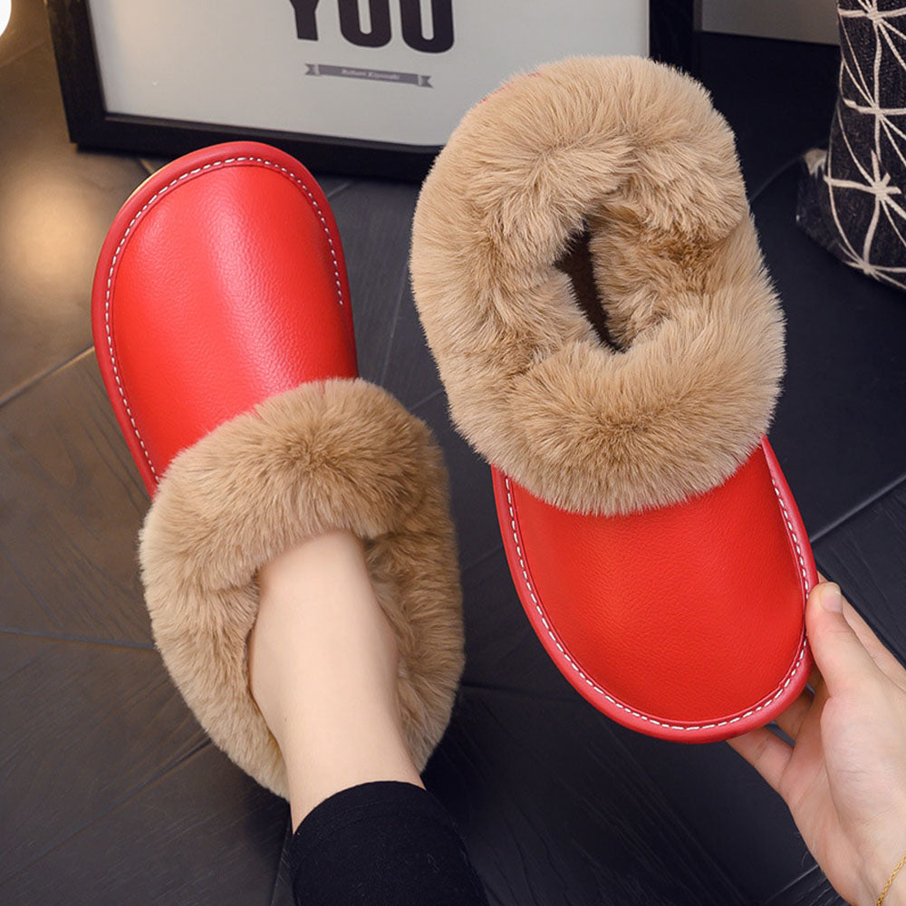 Lunebrille Nouvelles chaussures en coton chaud en polaire imperméables pour l'hiver des femmes