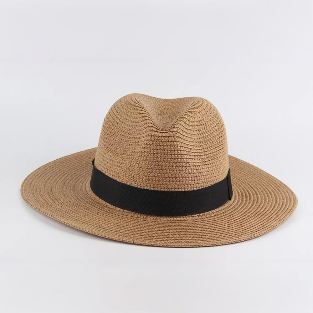 Chapeau Panama Classique Chapeau de Paille de Vacances Fait à la Main