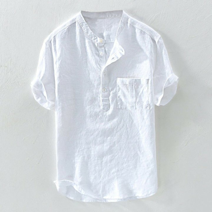 Lunebrille™ T-shirt décontracté en lin Cosy pour homme