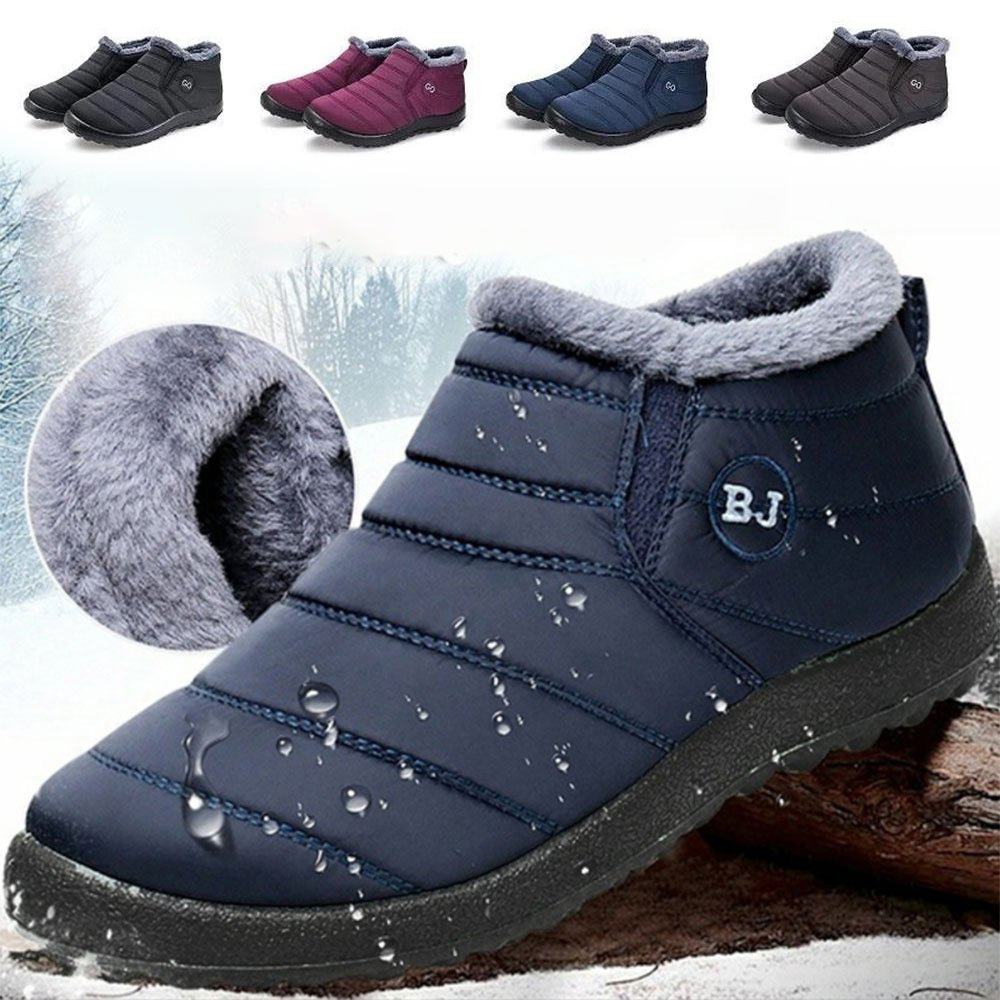 Lunebrille Nouvelles chaussures d'hiver de neige chaudes imperméables et velours (livraison gratuite)