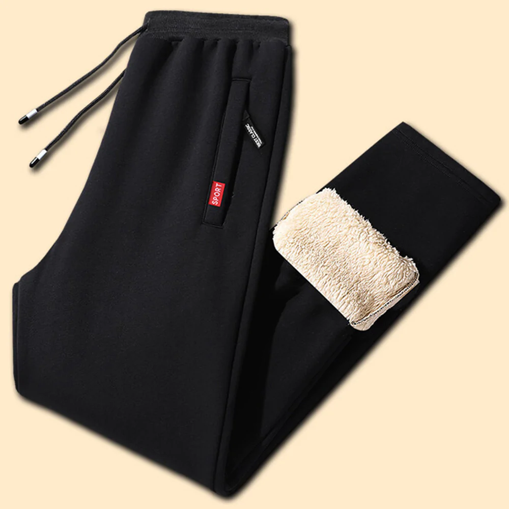 Lunebrille Automne et hiver nouveau pantalon chaud décontracté avec cordon de serrage en velours