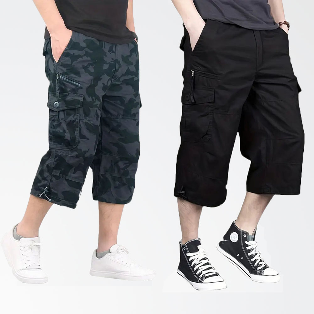 Lunebrille Nouveaux pantalons cargo de sport droits décontractés d'été pour hommes