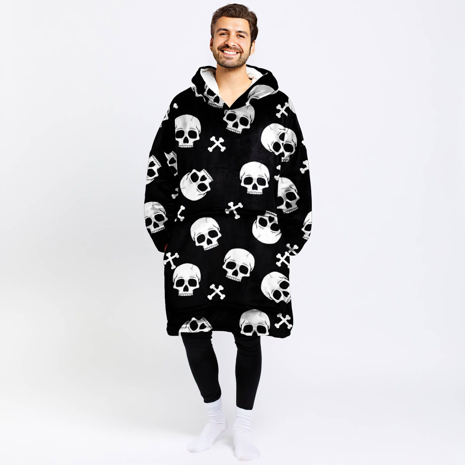Skull & Crossbones Blanket Hoodie