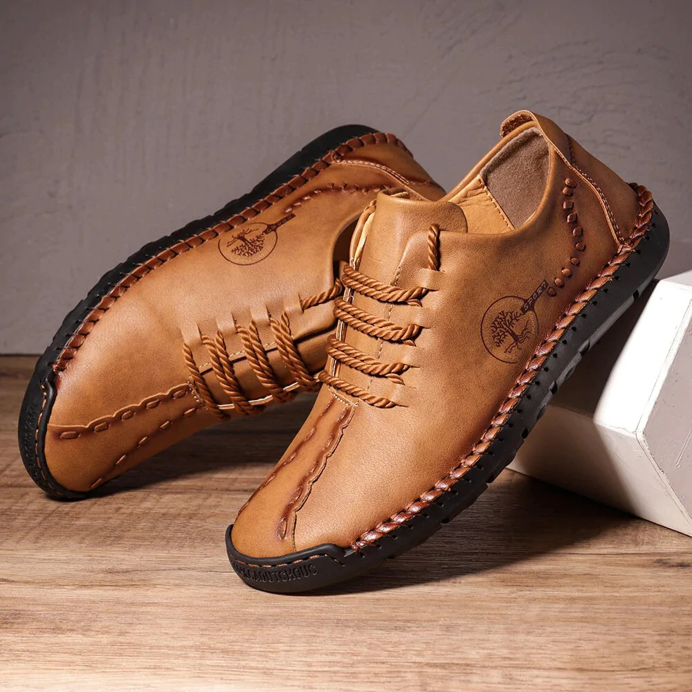 Gioiacombo™ Scarpe da uomo in pelle stringate casual autunno e inverno nuove scarpe peas