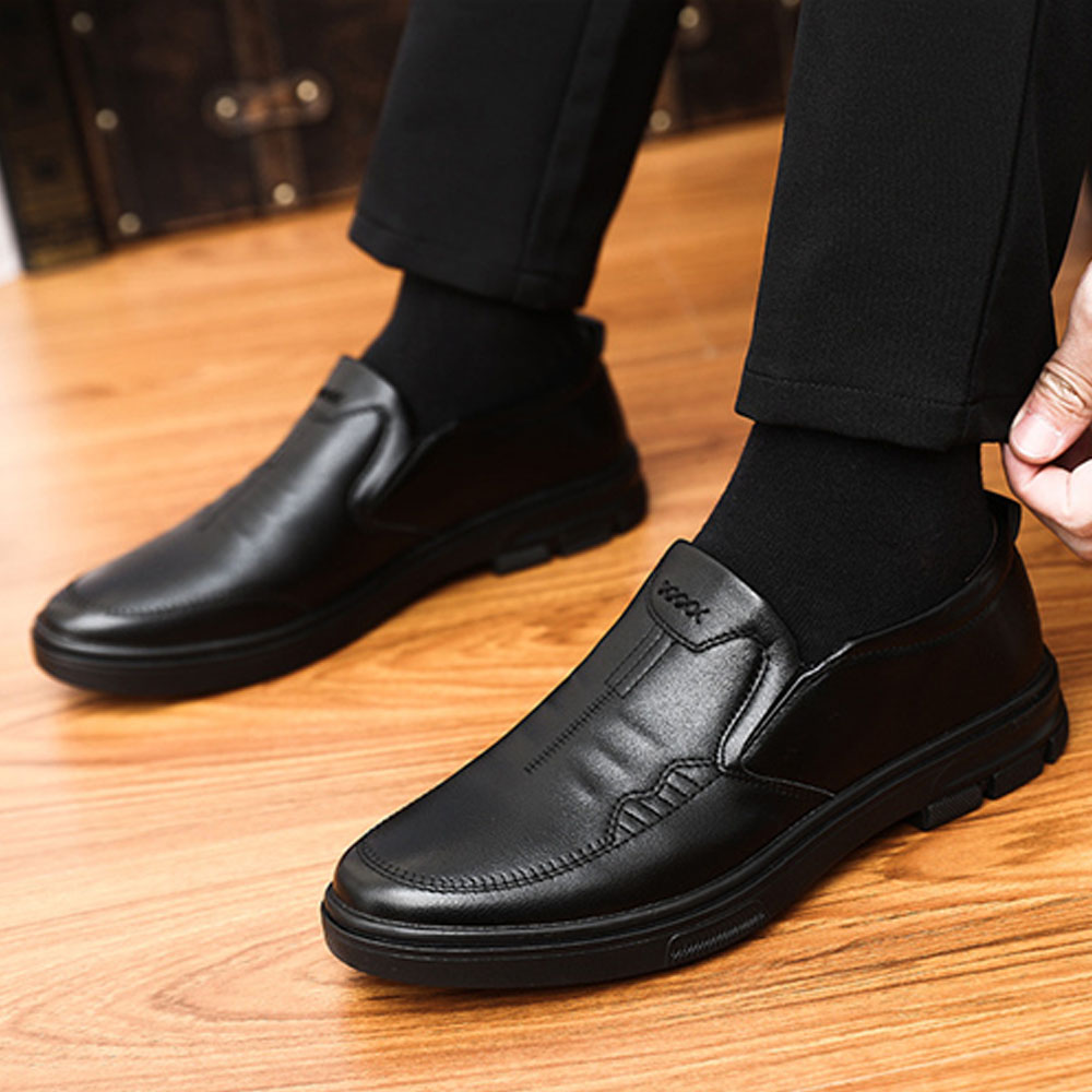Printemps nouvelles chaussures de sport en cuir pour hommes