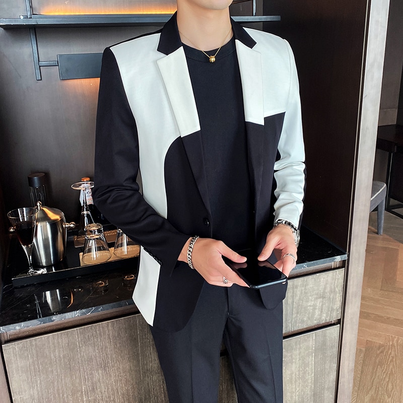 Korean-Stitching-Suit-Men-Wedding-Groom-Tuxedos-2-Pcs-Set-Slim-Fit-Suit-Jacket-Pants-Men (4)