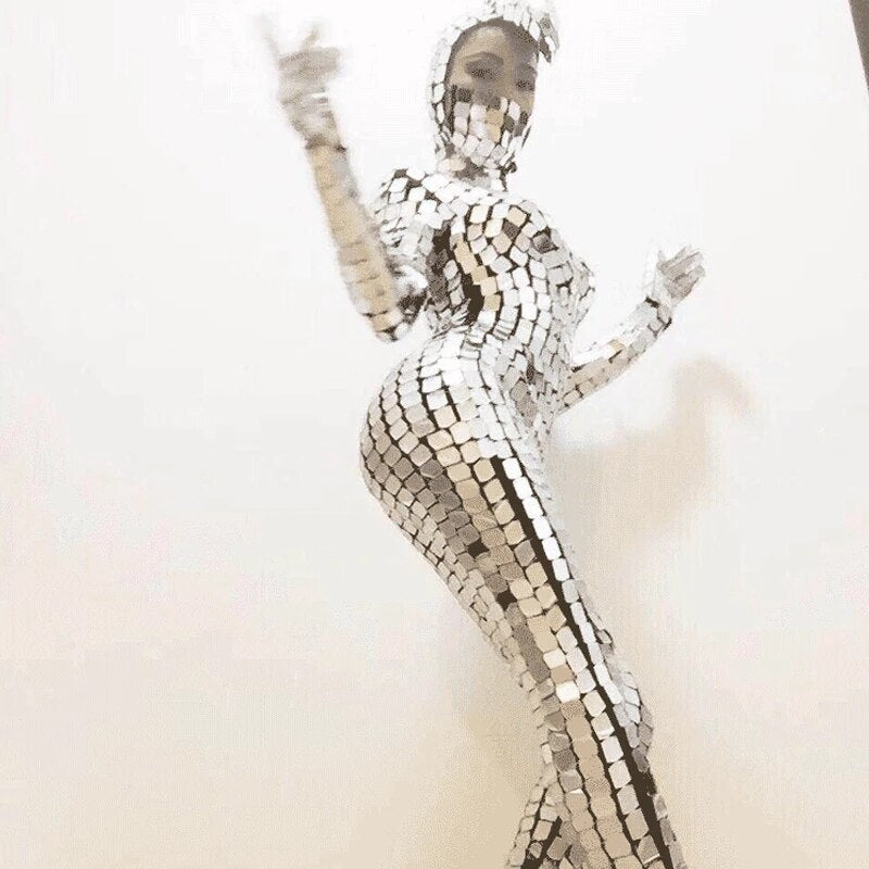 Party Show Elastic Mirror Costume Eyeglass Costume Cosplay Mechanical