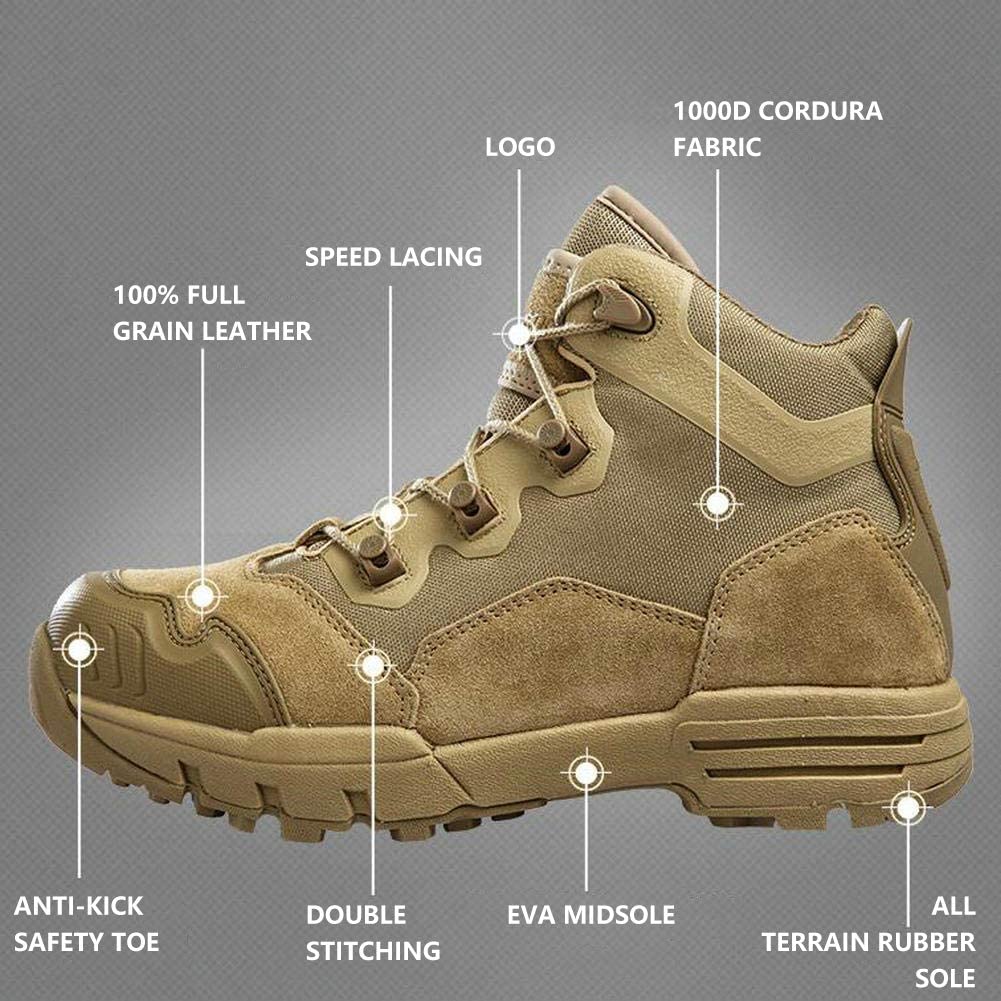 Military Tactical Boots Hiking Boots Duty Work Boots luckmise