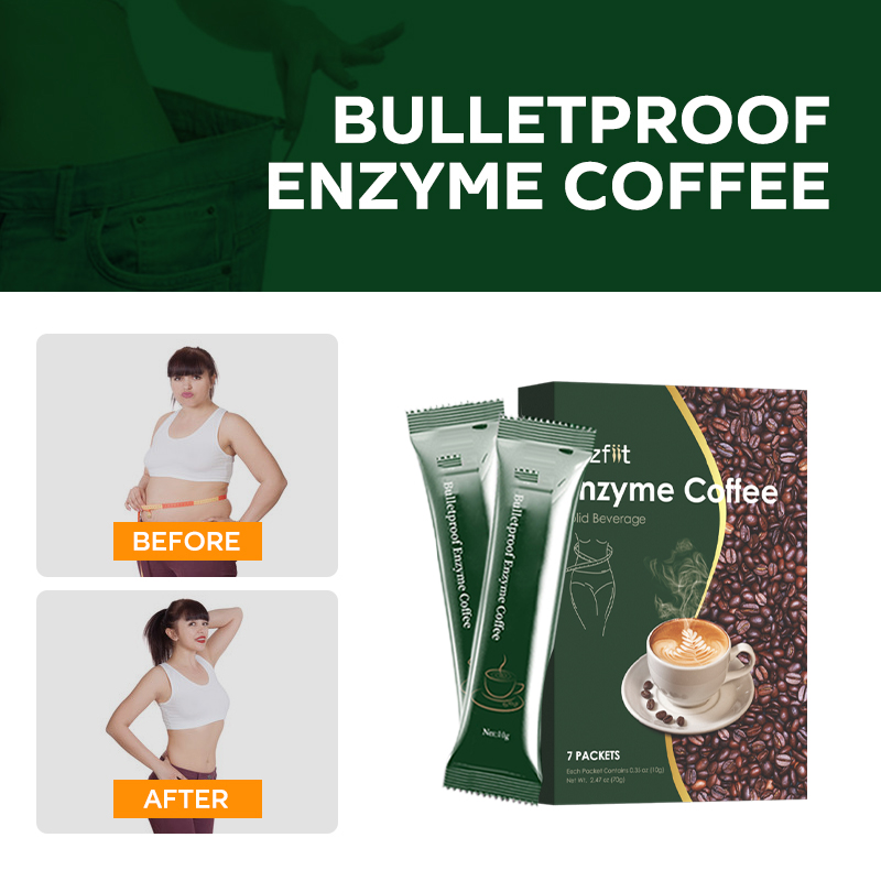 Healthy Slimming Enzyme Coffee for Weight Loss 1 Box (7 Packs) luckmise