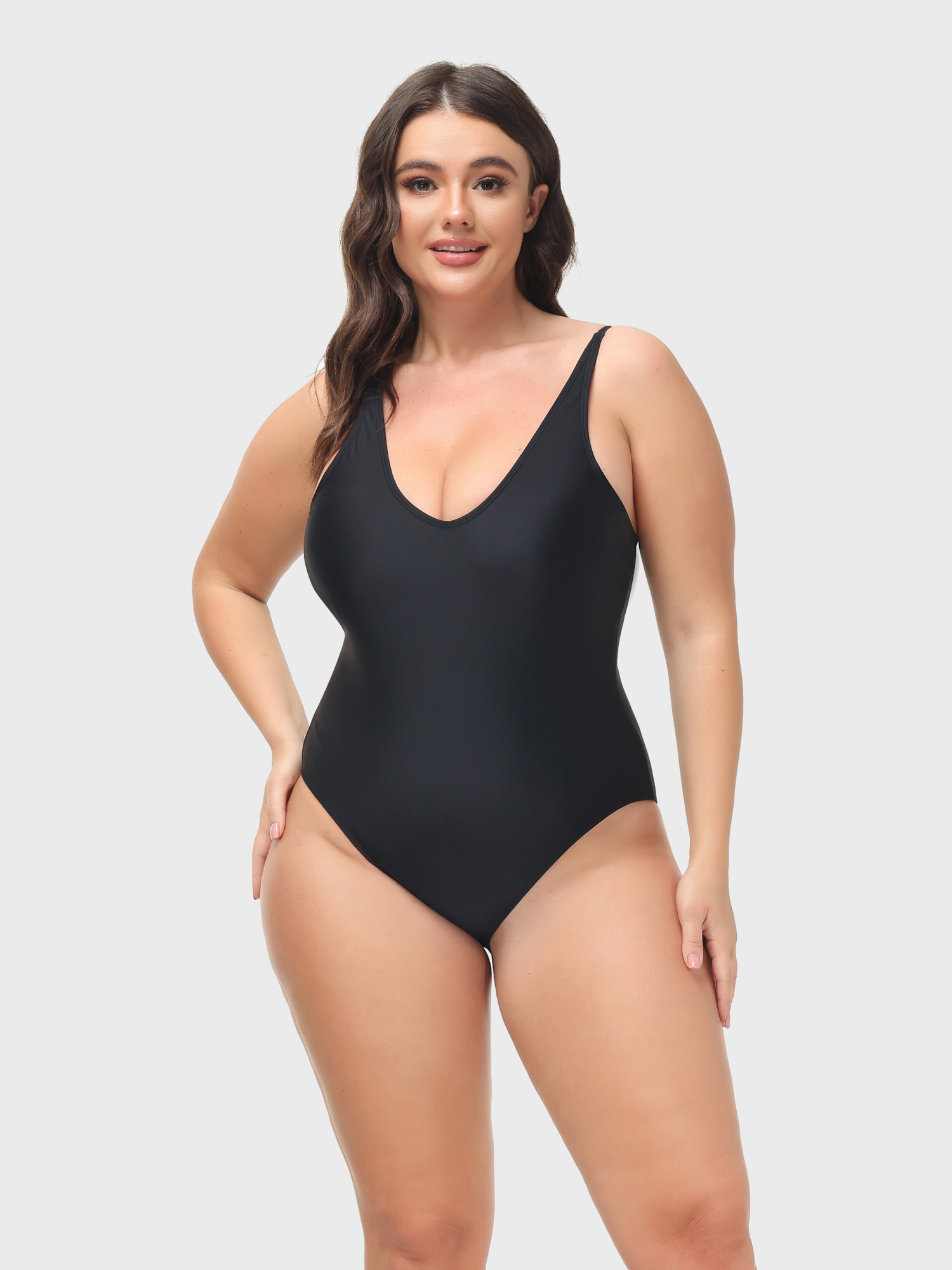 Sexy Back Lace-up Swim Bodysuit 