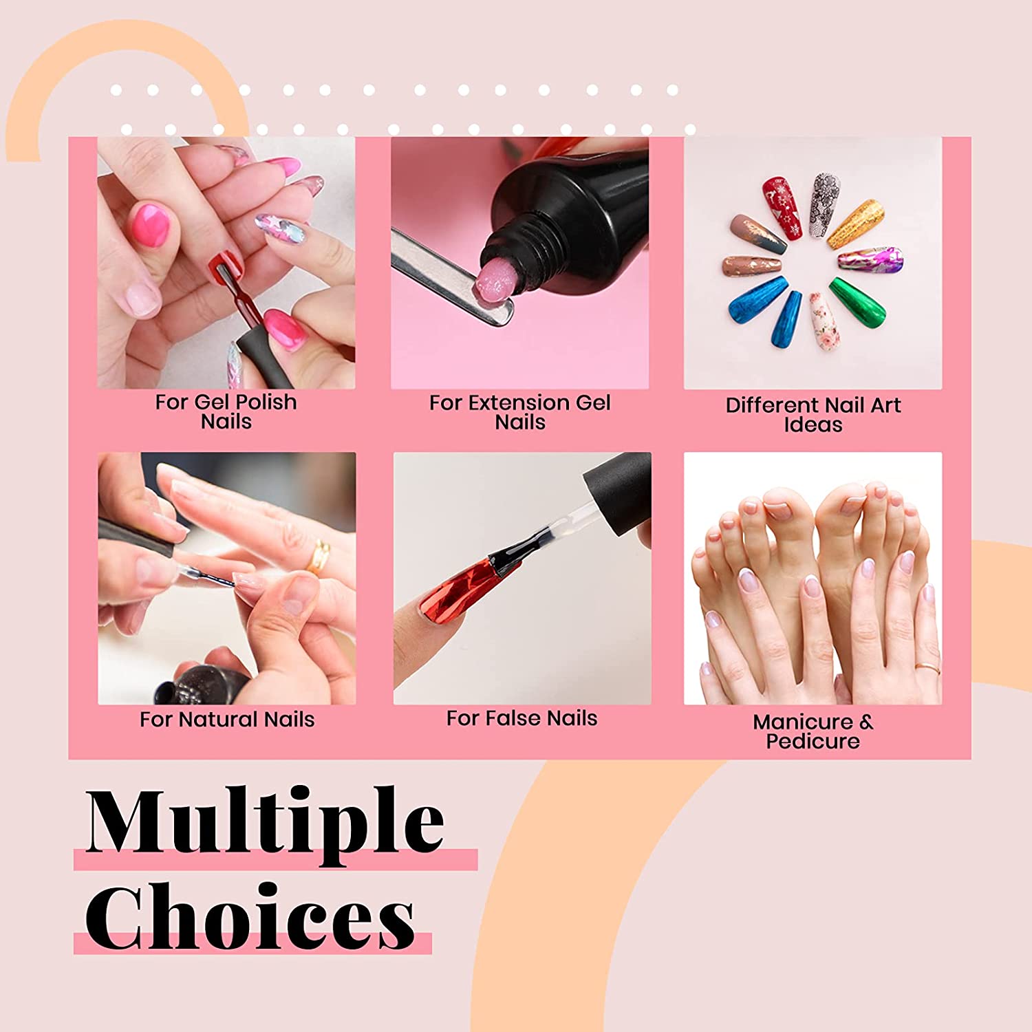 Matte Nail Polish Base No Wipe Top Coat 7.5ML Fiitobeauty